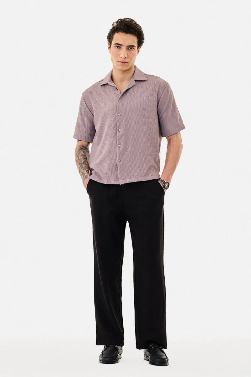 سنيتش Textured Box Fit Stretch Shirt